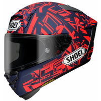 Shoei X-Spr Pro MM93 Dazzle Helmet - Red/Blue