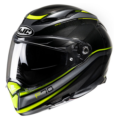 HJC F70 Diwen MC-3H Full Face Helmet - Grey/Yellow