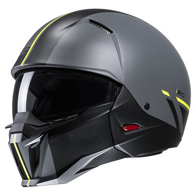 HJC i20 Batol MC-3SF Modular Helmet - Grey/Yellow
