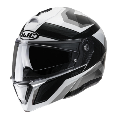HJC i90 Lark MC-10 Modular Helmet - Black/White/Grey