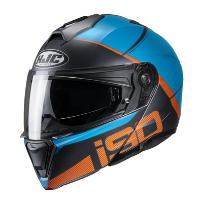 HJC i90 May MC-47SF Modular Helmet - Black/Blue/Orange