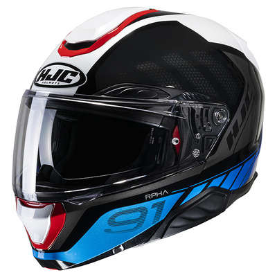 HJC RHPA 91 Raphino MC-21 Modular Helmet - Black/Blue