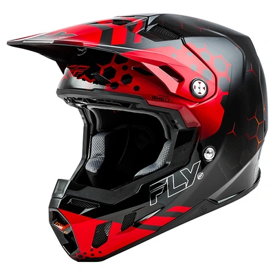 Fly Racing Formula CC Tektonic MX Helmet - Black/Red/Orange