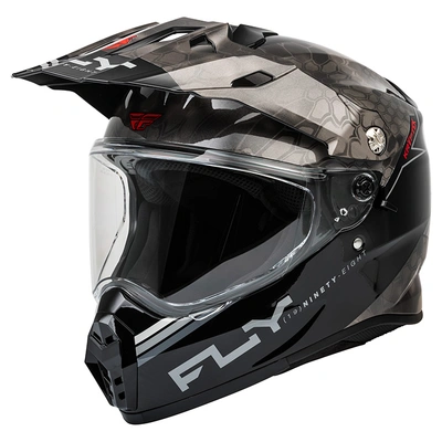 Fly Racing Trekker Kryptek Conceal Adventure Helmet - Black/Grey/White