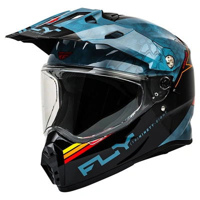 Fly Racing Trekker Kryptek Conceal Adventure Helmet - Slate/Black/Red