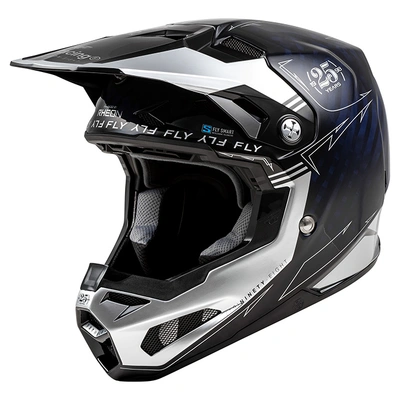 Fly Racing Formula S Legacy Carbon MX Helmet - Blue/Silver