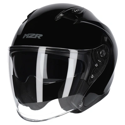 M2R Orbit Open Face Helmet - Black