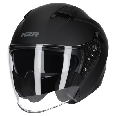 M2R Orbit Open Face Helmet - Matte Black