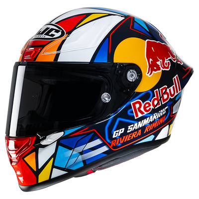 HJC RPHA 1 Red Bull Misano GP MC-21SF Full Face Helmet - White/Blue/Red