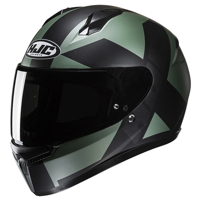 HJC C10 Tez MC-4SF Full Face Helmet - Black/Mint
