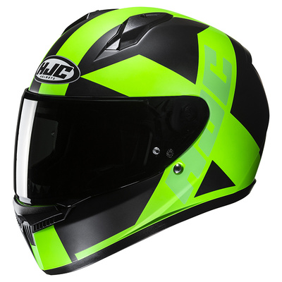 HJC C10 Tez MC-4HSF Full Face Helmet - Black/Green