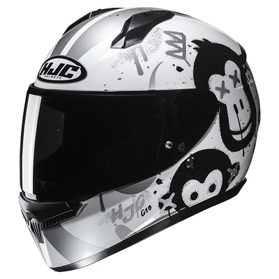 HJC C10 Geti MC-10 Full Face Helmet - White/Black