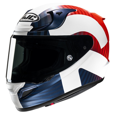HJC RPHA 12 Ottin MC-21SF Full Face Helmet - White/Blue/Red