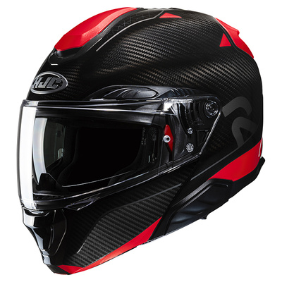 HJC RPHA 91 Carbon Noela MC-1 Modular Helmet - Black/Red