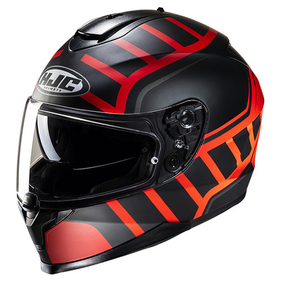 HJC C70N Holt MC-1SF Full Face Helmet - Black/Red