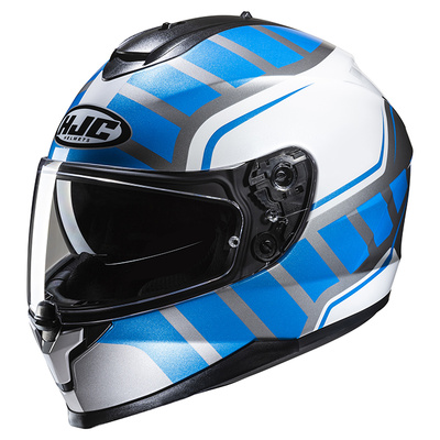 HJC C70N Holt MC-2SF Full Face Helmet - White/Blue