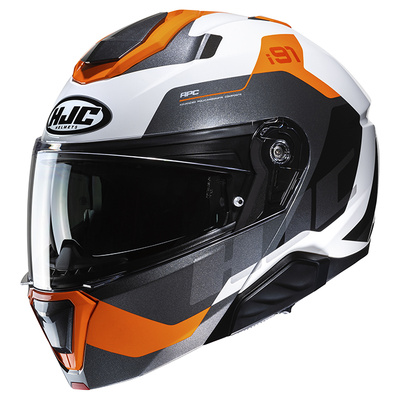 HJC i91 Carst MC-7 Modular Helmet - Black/Orange