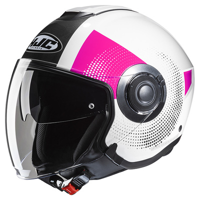 HJC i40N Pyle MC-3HSF Modular Helmet - White/Pink