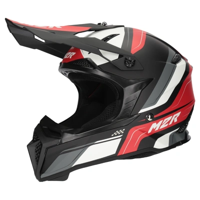 M2R X2.1 Pulse Lightweight MX Helmet (PC-1F) - Red/Black