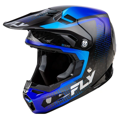 Fly Racing Formula S Protocol Carbon MX Helmet - Black/Blue