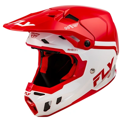 Fly Racing Youth Formula CC Objective MX Helmet - Red/White