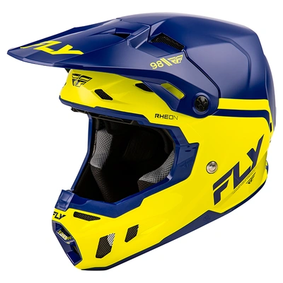Fly Racing Youth Formula CC Objective MX Helmet - Navy/Yellow