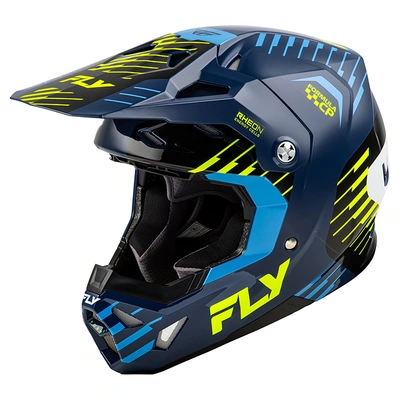 Fly Racing Formula CP Slice MX Helmet - Navy/Hi-Vis/White