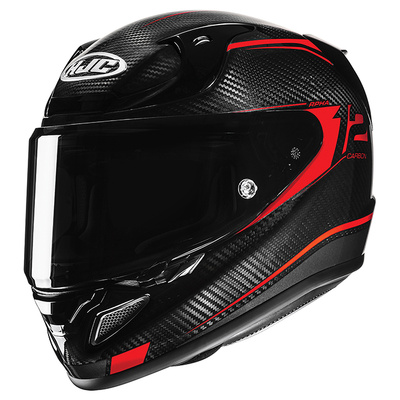 HJC RPHA 12 Carbon Keres MC-1 Full Face Helmet - Black/Red