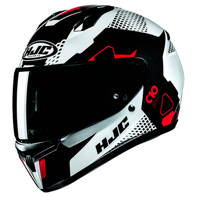 HJC C10 Aspa MC-1 Full Face Helmet - White/Black/Red