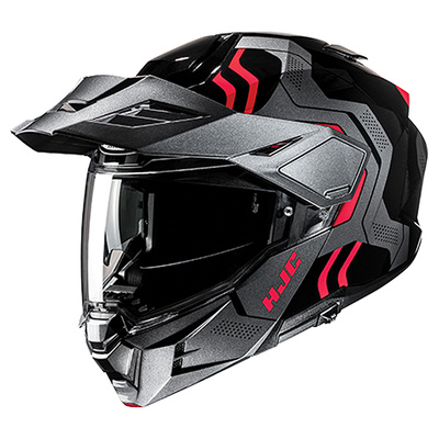 HJC i80 Velly MC-1 Adventure Helmet - Black/Red