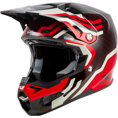 Fly Racing 2026 Youth Formula S Carbon Byte MX Helmet - Red Carbon/Red/Grey