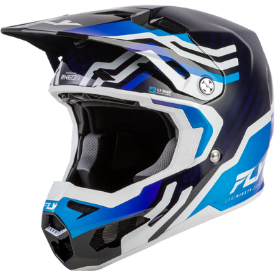 Fly Racing 2026 Youth Formula S Carbon Byte MX Helmet - Blue Carbon/Blue/White