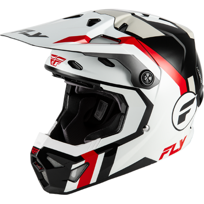 Fly Racing 2026 Youth Formula CP Seal MX Helmet - White/Black/Red