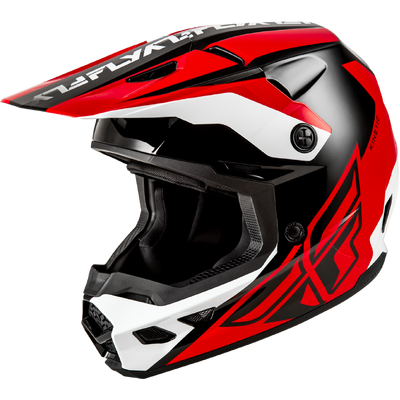 Fly Racing 2026 Kinetic Crest MX Helmet - Red/Black/Grey