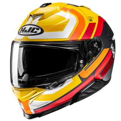 HJC I71 Viz Full Face Helmet - MC-3SF - Yellow/Grey