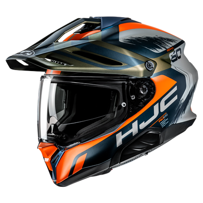 HJC RPHA 60 Quid Adventure Helmet - MC-47SF - Orange/Blue