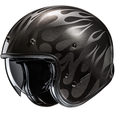 HJC V31 Firo Open Face Helmet - MC-5 - Black