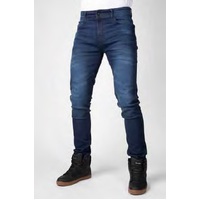 Bull-It Mens Slim Tactical Icon II Short Blue Jeans
