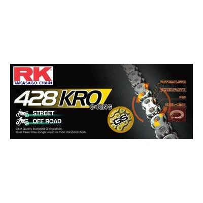 RK CHAIN GS428KRO 136L - Gold