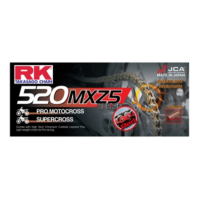 RK CHAIN 520MXZ4 120L - Red
