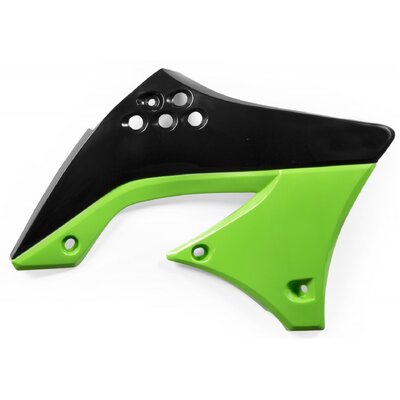ACERBIS RADIATOR SHROUDS KAWASAKI KXF 450 09-11 BLACK GREEN