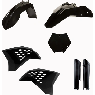 Acerbis Plastic Kit Ktm Sx Sxf 07-10 - Black