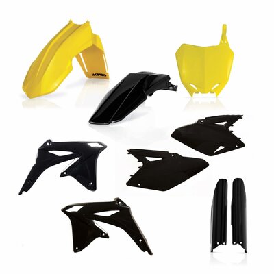 ACERBIS PLASTIC KIT SUZUKI RMZ 450 08-17 YELLOW BLACK