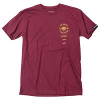 Fasthouse Stacked Hot Wheels Tee - Maroon