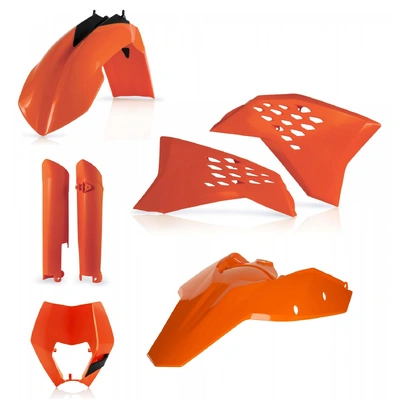Acerbis Plastic Kit Ktm Exc Excf 08-11 - Orange