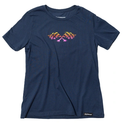 Fasthouse Womens Sun Struck Tee Short Sleeve - Vintage Navy