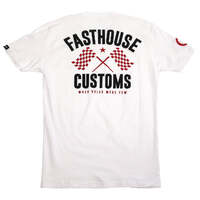 Fasthouse 68 Trick Tee - White/Red