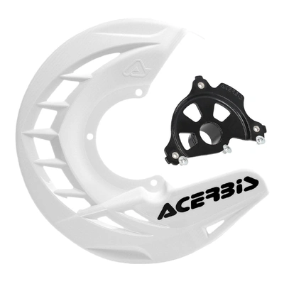 ACERBIS X-BRAKE DISC COVER & BLK MOUNT WHITE SUZUKI RMZ 250 450 07-26