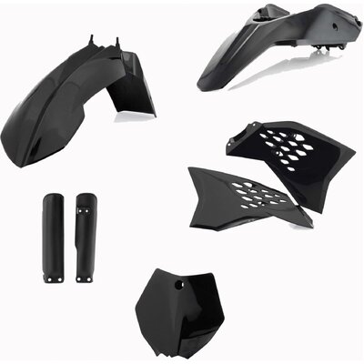 Acerbis Plastic Kit Ktm Sx 65 09-11 - Black