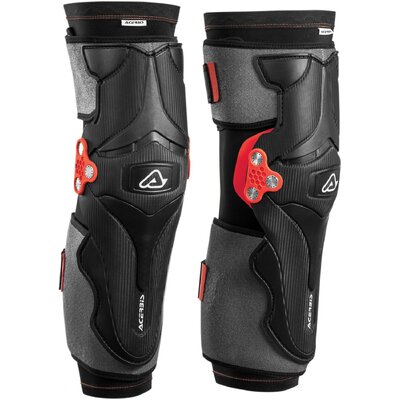 ACERBIS KNEE GUARD X-STRONG BLACK RED